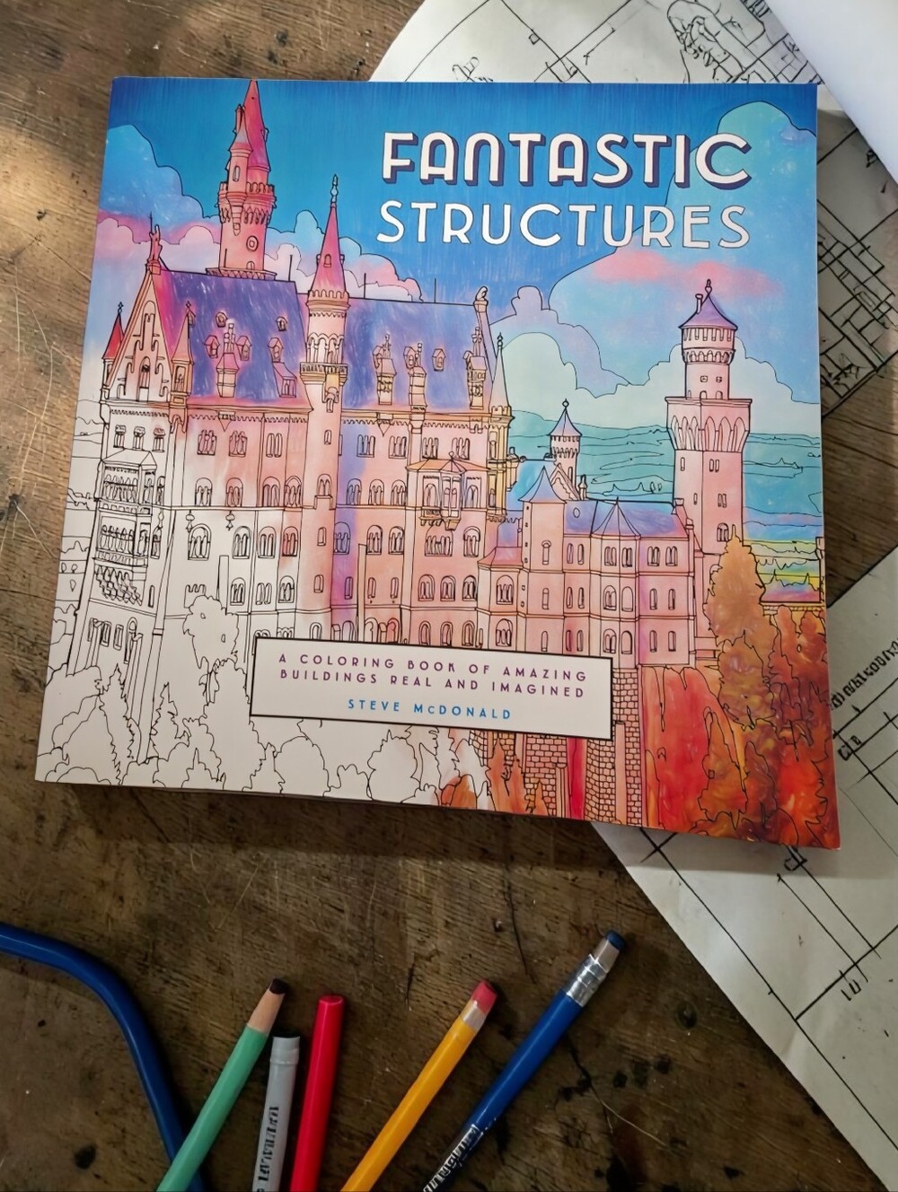 Adult Coloring Book: Fantastic Structures #CRA2